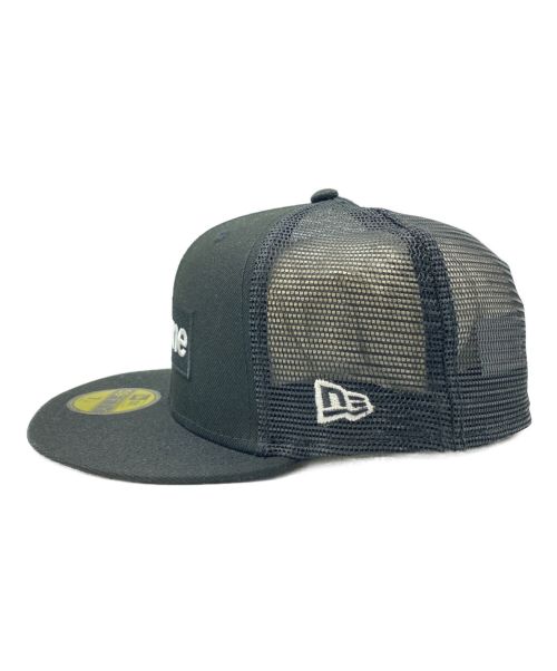 New Era（ニューエラ）New Era (ニューエラ) SUPREME (シュプリーム) Box Logo Mesh Back New Era Cap ブラック サイズ:56.8cmの古着・服飾アイテム