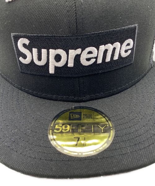 New Era（ニューエラ）New Era (ニューエラ) SUPREME (シュプリーム) Box Logo Mesh Back New Era Cap ブラック サイズ:56.8cmの古着・服飾アイテム