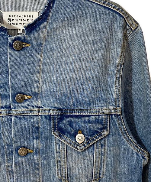 Maison Margiela 10（メゾンマルジェラ 10）Maison Margiela 10 (メゾンマルジェラ) ノーカラーデニムジャケット サイズ:42の古着・服飾アイテム