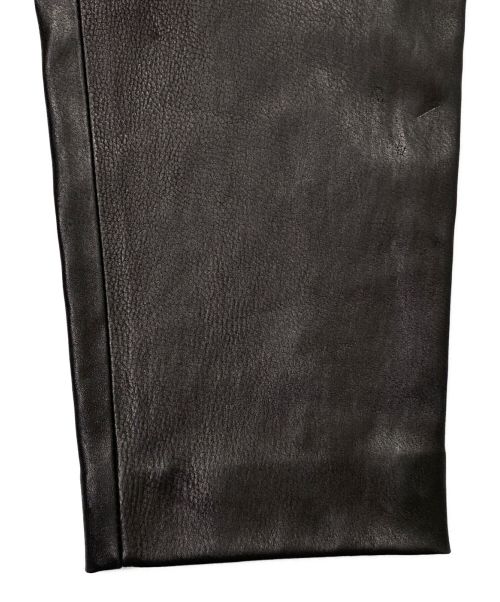 BALENCIAGA（バレンシアガ）BALENCIAGA (バレンシアガ) レザーバイカーパンツ ブラック サイズ:42の古着・服飾アイテム