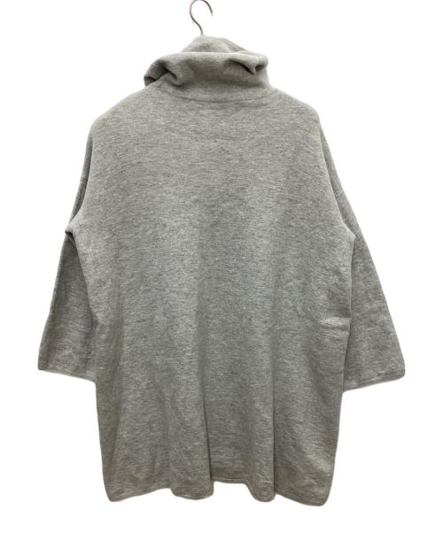 45R（フォーティファイブ・アール）45R (フォーティファイブ・アール) フロートニットの縮絨ドレス グレーの古着・服飾アイテム