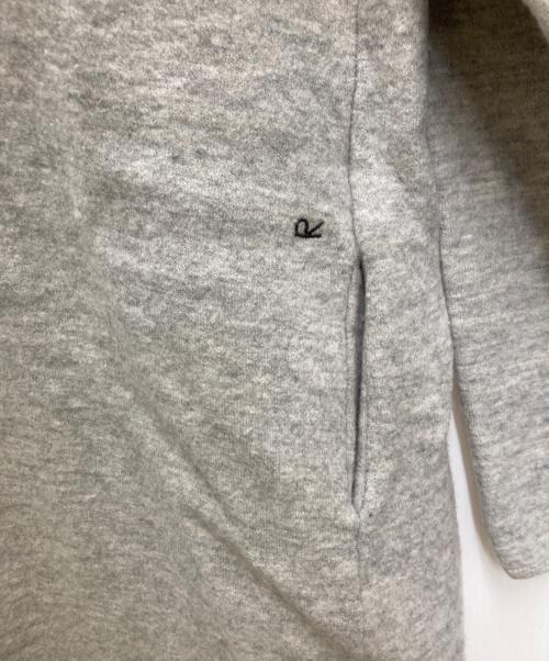 45R（フォーティファイブ・アール）45R (フォーティファイブ・アール) フロートニットの縮絨ドレス グレーの古着・服飾アイテム