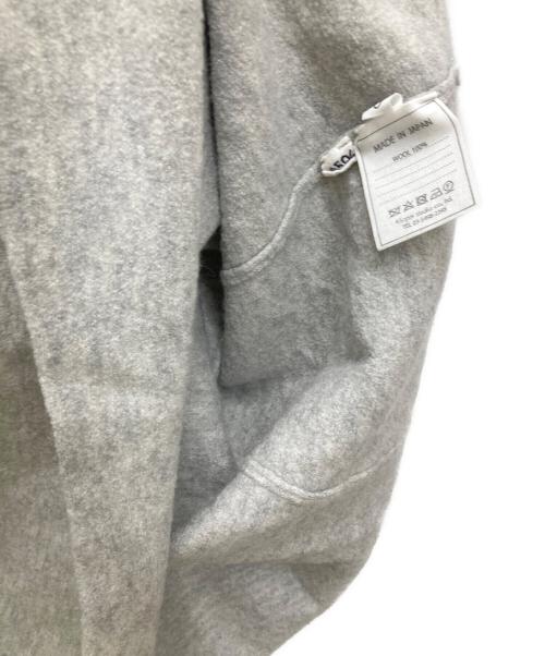 45R（フォーティファイブ・アール）45R (フォーティファイブ・アール) フロートニットの縮絨ドレス グレーの古着・服飾アイテム