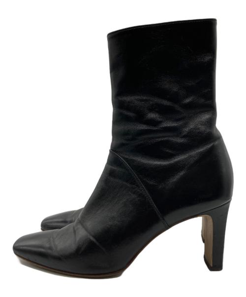 DIANA（ダイアナ）DIANA (ダイアナ) スクエアトゥショートブーツ ブラック サイズ:24cmの古着・服飾アイテム