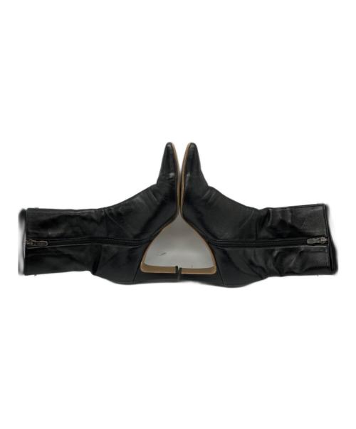 DIANA（ダイアナ）DIANA (ダイアナ) スクエアトゥショートブーツ ブラック サイズ:24cmの古着・服飾アイテム