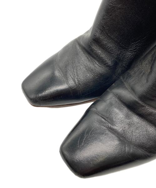 DIANA（ダイアナ）DIANA (ダイアナ) スクエアトゥショートブーツ ブラック サイズ:24cmの古着・服飾アイテム