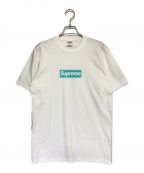 SUPREME×TIFFANY & Co.シュプリーム×ティファニー）の古着「Box Logo Tee」｜ホワイト×ブルー