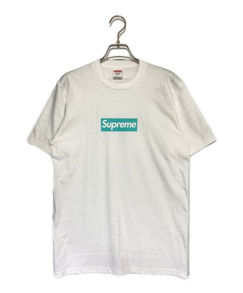 SUPREME（シュプリーム）SUPREME (シュプリーム) TIFFANY & Co. (ティファニー) Box Logo Tee ホワイト×ブルー サイズ:Sの古着・服飾アイテム