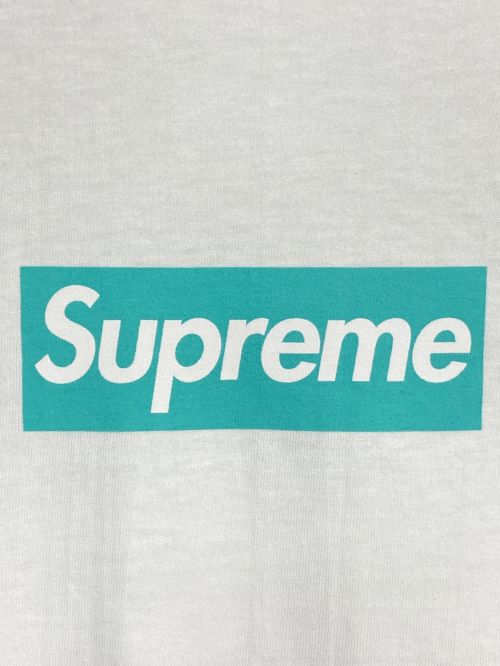 SUPREME（シュプリーム）SUPREME (シュプリーム) TIFFANY & Co. (ティファニー) Box Logo Tee ホワイト×ブルー サイズ:Sの古着・服飾アイテム