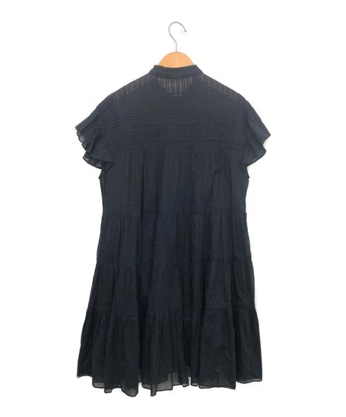 ISABEL MARANT ETOILE（イザベルマランエトワール）ISABEL MARANT ETOILE (イザベルマランエトワール) LANIKAYE フリルドレス ブラック サイズ:36の古着・服飾アイテム