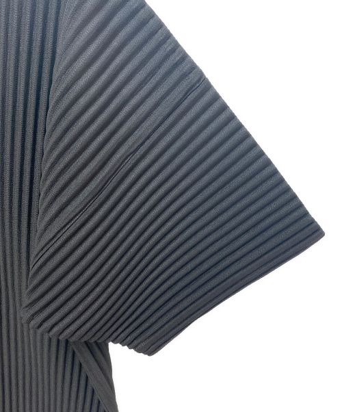 HOMME PLISSE ISSEY MIYAKE（オム プリッセ イッセイ ミヤケ）HOMME PLISSE ISSEY MIYAKE (オムプリッセ イッセイ ミヤケ) プリーツTシャツ ブラック サイズ:2の古着・服飾アイテム