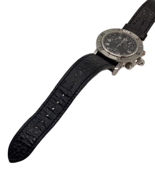 HERMES（エルメス）HERMES (エルメス) クリッパーダイバーズクロノリストウォッチ ブラックの古着・服飾アイテム