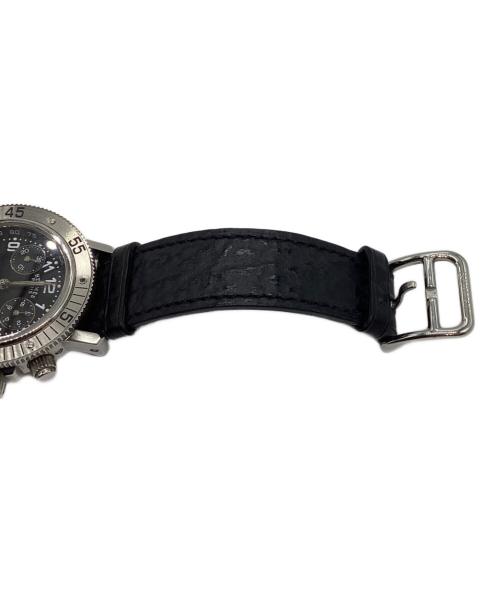 HERMES（エルメス）HERMES (エルメス) クリッパーダイバーズクロノリストウォッチ ブラックの古着・服飾アイテム