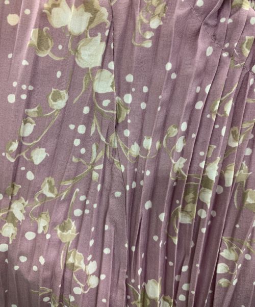 INGEBORG（インゲボルグ）INGEBORG (インゲボルグ) スズランpt.プリーツワンピース ラベンダー サイズ:-の古着・服飾アイテム