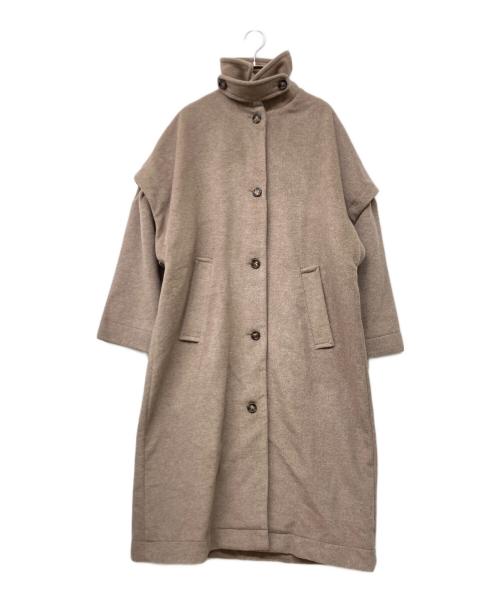 idem（イデム）idem (イデム) 2way long wool coat ブラウン サイズ:Sの古着・服飾アイテム