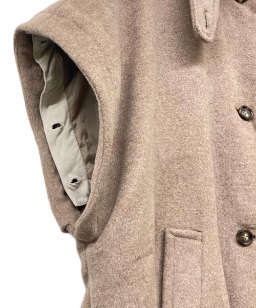 idem（イデム）idem (イデム) 2way long wool coat ブラウン サイズ:Sの古着・服飾アイテム