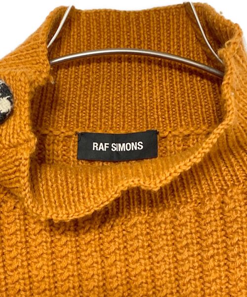 RAF SIMONS（ラフシモンズ）RAF SIMONS (ラフシモンズ) ボタンディティールニット オレンジ サイズ:XSの古着・服飾アイテム