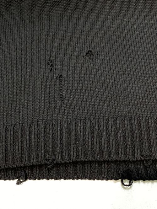 KAPITAL（キャピタル）KAPITAL (キャピタル) 5G 綿ニット BONEクルーセーター ブラック サイズ:3の古着・服飾アイテム