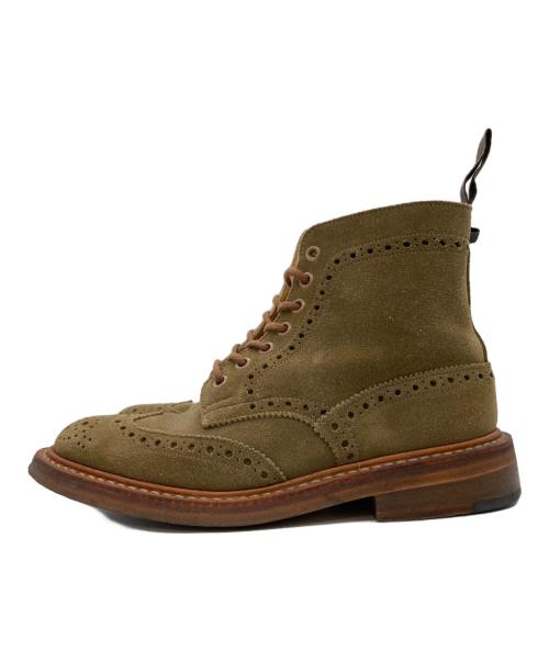 Tricker's（トリッカーズ）Tricker's (トリッカーズ) スウェードカントリーブーツ ブラウン サイズ:５の古着・服飾アイテム