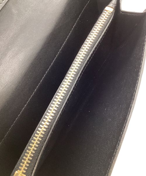 Saint Laurent Paris（サンローランパリ）Saint Laurent Paris (サンローランパリ) ラウンドファスナー長財布 ブラックの古着・服飾アイテム