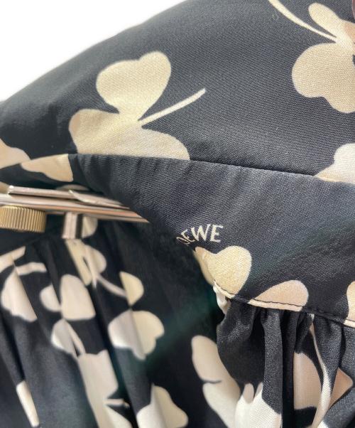 LOEWE（ロエベ）LOEWE (ロエベ) シャムロックプリントショートドレス ブラック サイズ:34の古着・服飾アイテム