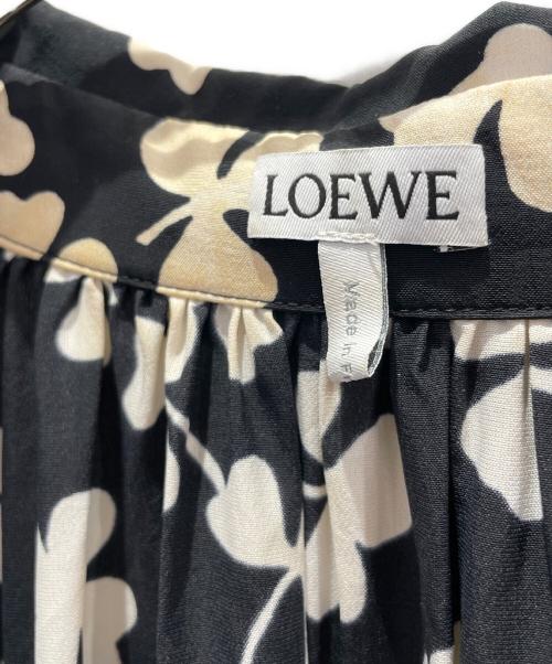 LOEWE（ロエベ）LOEWE (ロエベ) シャムロックプリントショートドレス ブラック サイズ:34の古着・服飾アイテム