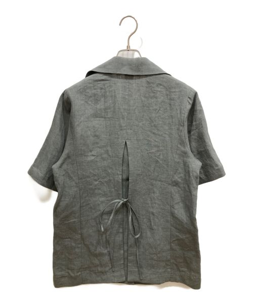 CASA FLINE（カーサフライン）CASA FLINE (カーサフライン) バックスリットサファリジャケット グレー サイズ:FREE 未使用品の古着・服飾アイテム