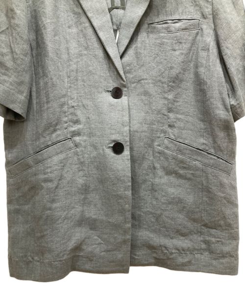 CASA FLINE（カーサフライン）CASA FLINE (カーサフライン) バックスリットサファリジャケット グレー サイズ:FREE 未使用品の古着・服飾アイテム