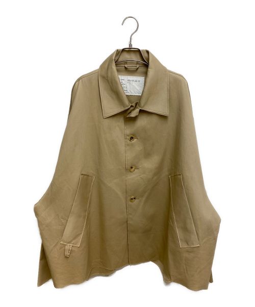 CAMIEL FORTGENS（カミエルフォートヘンス）CAMIEL FORTGENS (カミエルフォートヘンス) Oversized Short Mackintosh Canvas ベージュ サイズ:Mの古着・服飾アイテム