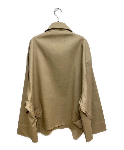 CAMIEL FORTGENS（カミエルフォートヘンス）CAMIEL FORTGENS (カミエルフォートヘンス) Oversized Short Mackintosh Canvas ベージュ サイズ:Mの古着・服飾アイテム