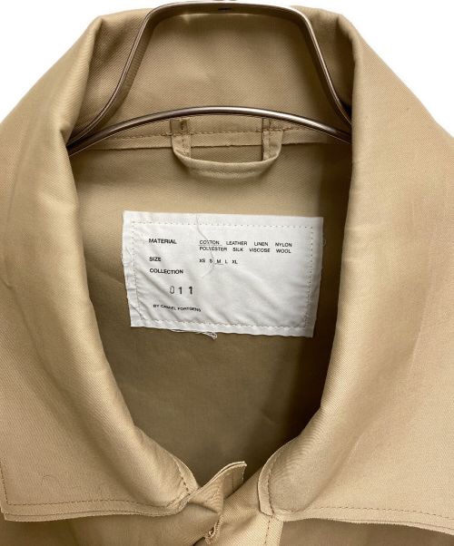 CAMIEL FORTGENS（カミエルフォートヘンス）CAMIEL FORTGENS (カミエルフォートヘンス) Oversized Short Mackintosh Canvas ベージュ サイズ:Mの古着・服飾アイテム