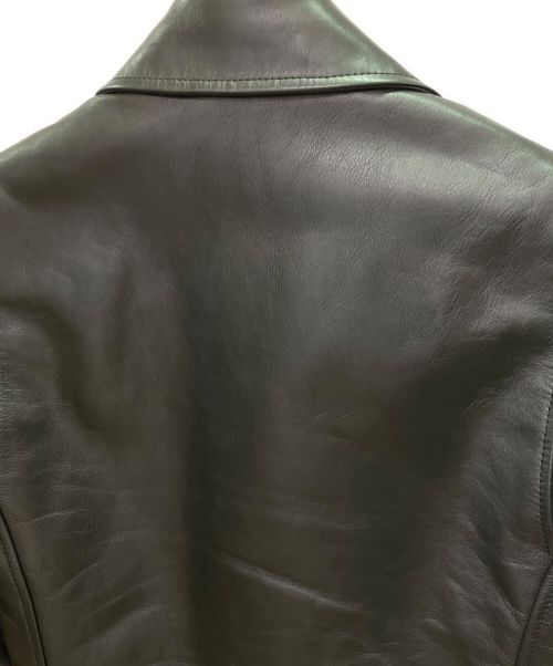BOTTEGA VENETA（ボッテガベネタ）BOTTEGA VENETA (ボッテガベネタ) カーフレザーダブルライダースジャケット ブラック サイズ:44の古着・服飾アイテム