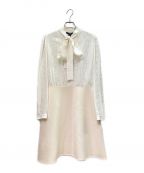 LOUIS VUITTONルイ ヴィトン）の古着「Lace And Pleat A-Line Dress」｜ホワイト