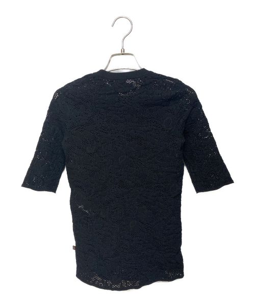 LOUIS VUITTON（ルイ ヴィトン）LOUIS VUITTON (ルイ ヴィトン) フローラルレースニット ブラック サイズ:Mの古着・服飾アイテム