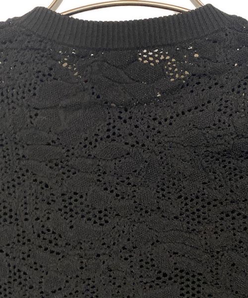LOUIS VUITTON（ルイ ヴィトン）LOUIS VUITTON (ルイ ヴィトン) フローラルレースニット ブラック サイズ:Mの古着・服飾アイテム
