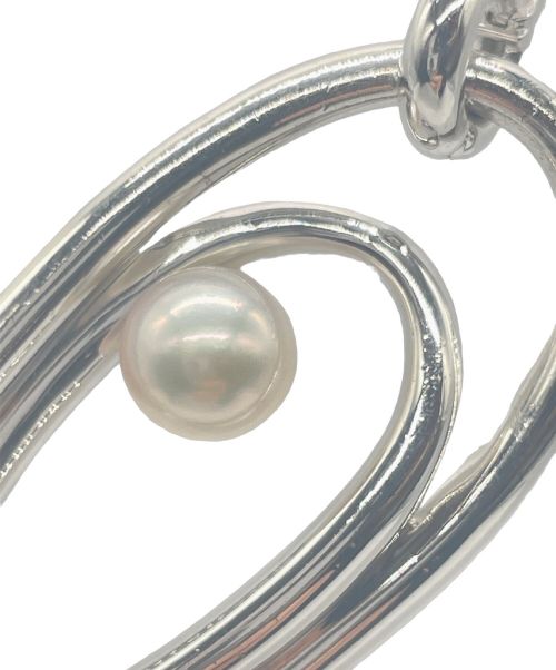 MIKIMOTO（ミキモト）MIKIMOTO (ミキモト) パール付シルバーネックレス シルバーの古着・服飾アイテム