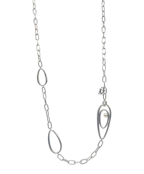 MIKIMOTO（ミキモト）MIKIMOTO (ミキモト) パール付シルバーネックレス シルバーの古着・服飾アイテム