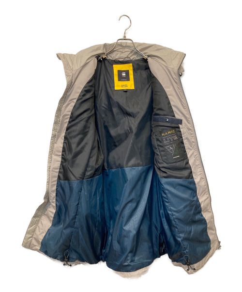 G-STAR RAW（ジースターロゥ）G-STAR RAW (ジースターロゥ) Whistler Slim Down Hooded Long Coat/フーデッドロングダウンコート ライトグレー サイズ:Mの古着・服飾アイテム