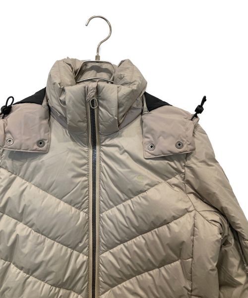 G-STAR RAW（ジースターロゥ）G-STAR RAW (ジースターロゥ) Whistler Slim Down Hooded Long Coat/フーデッドロングダウンコート ライトグレー サイズ:Mの古着・服飾アイテム