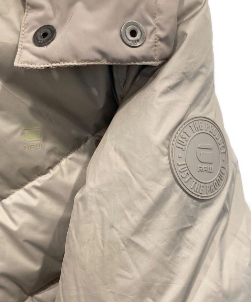 G-STAR RAW（ジースターロゥ）G-STAR RAW (ジースターロゥ) Whistler Slim Down Hooded Long Coat/フーデッドロングダウンコート ライトグレー サイズ:Mの古着・服飾アイテム