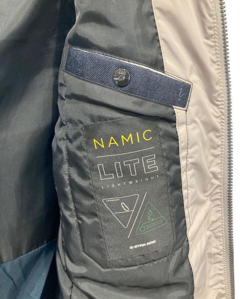 G-STAR RAW（ジースターロゥ）G-STAR RAW (ジースターロゥ) Whistler Slim Down Hooded Long Coat/フーデッドロングダウンコート ライトグレー サイズ:Mの古着・服飾アイテム