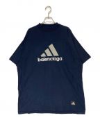 adidas×BALENCIAGAアディダス×バレンシアガ）の古着「オーバーサイズTシャツ」｜ネイビー