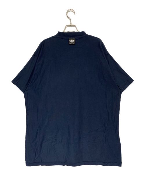 adidas（アディダス）adidas (アディダス) BALENCIAGA (バレンシアガ) オーバーサイズTシャツ ネイビー サイズ:2の古着・服飾アイテム