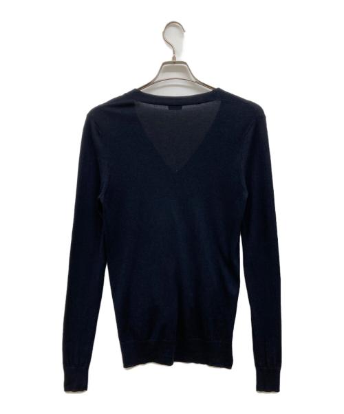 JIL SANDER NAVY（ジルサンダー ネイビー）JIL SANDER NAVY (ジルサンダー ネイビー) シルクカシミヤカーディガン/カーディガン ブラック サイズ:Sの古着・服飾アイテム