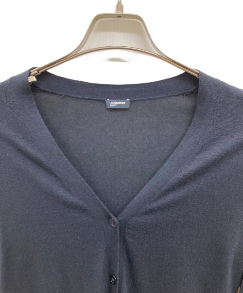 JIL SANDER NAVY（ジルサンダー ネイビー）JIL SANDER NAVY (ジルサンダー ネイビー) シルクカシミヤカーディガン/カーディガン ブラック サイズ:Sの古着・服飾アイテム