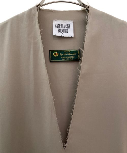 gabriela coll garments（ガブリエラコールガーメンツ）gabriela coll garments (ガブリエラコールガーメンツ) カットオフノースリーブマキシワンピース ベージュ サイズ:Sの古着・服飾アイテム