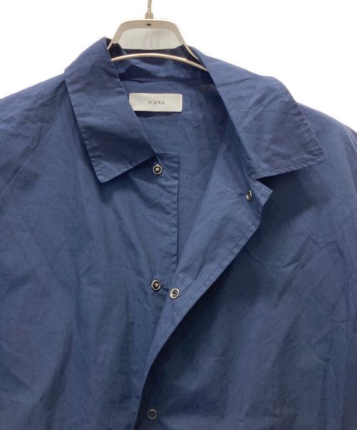 MARKA（マーカ）MARKA (マーカ) ORGANIC COTTON TYPEWRITER COACH SHIRT ネイビー サイズ:2の古着・服飾アイテム
