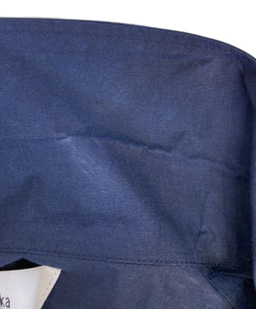 MARKA（マーカ）MARKA (マーカ) ORGANIC COTTON TYPEWRITER COACH SHIRT ネイビー サイズ:2の古着・服飾アイテム