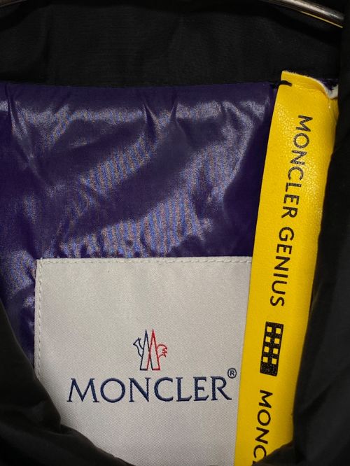 MONCLER（モンクレール）MONCLER (モンクレール) Palm Angels (パーム エンジェルス) ロゴプリントコーチブルゾン ブラック サイズ:1の古着・服飾アイテム