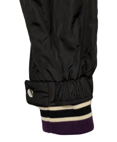 MONCLER（モンクレール）MONCLER (モンクレール) Palm Angels (パーム エンジェルス) ロゴプリントコーチブルゾン ブラック サイズ:1の古着・服飾アイテム